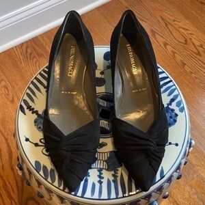 Bruno Magli Suede Kitten Heel